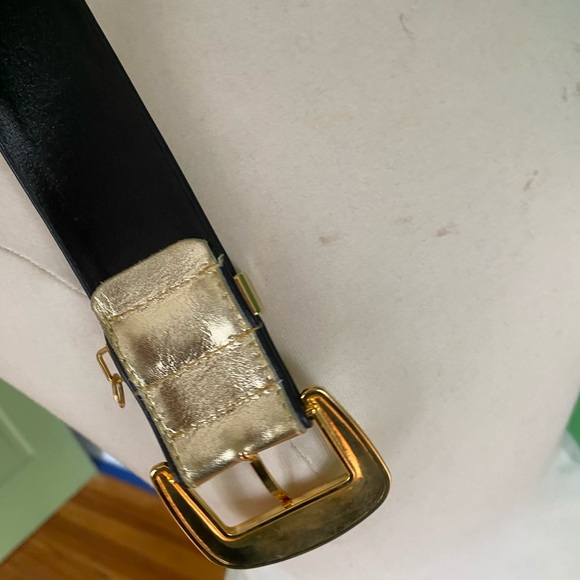 Vintage Escada Gold Metallic leather waist Belt made in W Germant main image 8